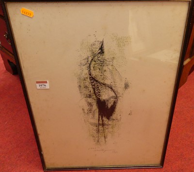Lot 1076 - Tadashi Nakayama (1927-2014) - Bird study,...