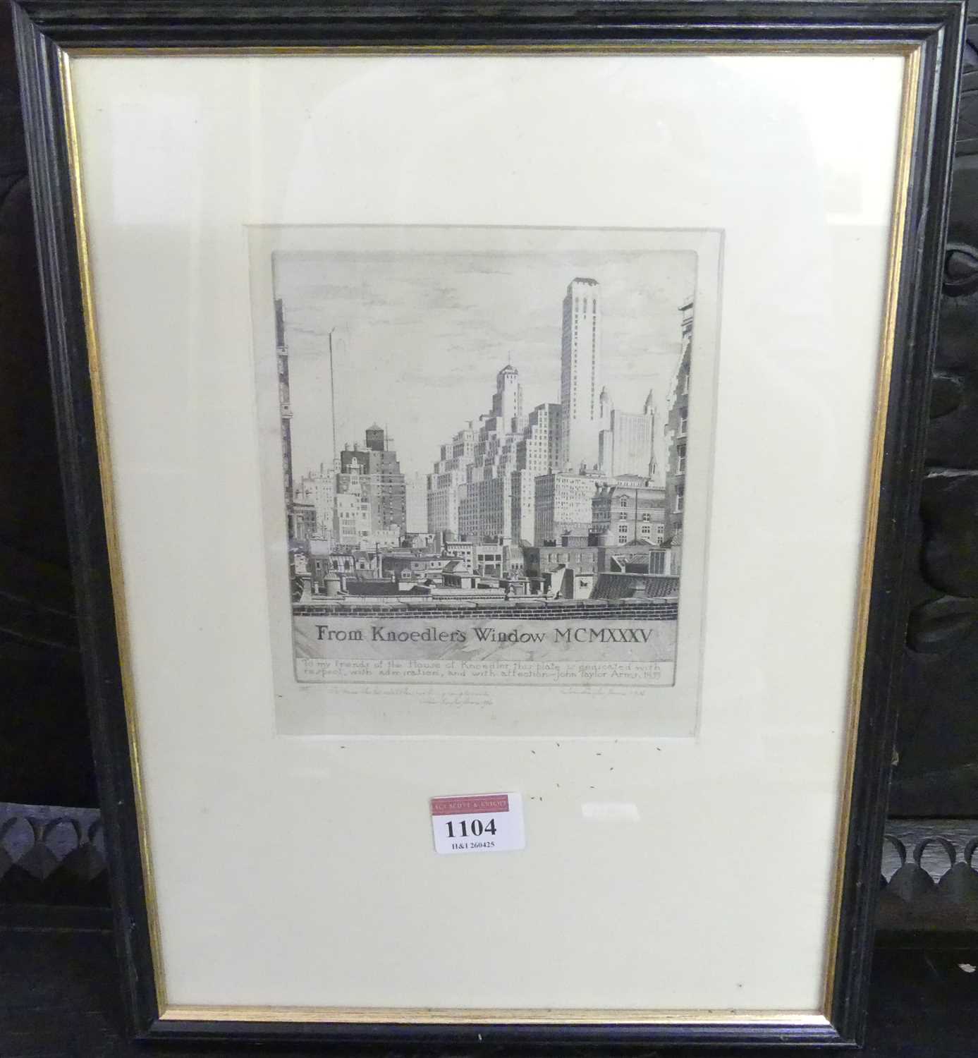 Lot 1104 - John Taylor Arms (American 1887-1953) - From...