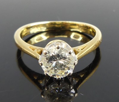 Lot 2712 - An 18ct yellow and white gold diamond...