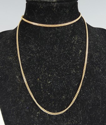 Lot 2722 - A 9ct yellow gold filed curblink chain, with...