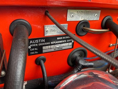 Lot 2909 - A 1962 Austin Healey 3000 Mk2 BT7. Reg No....