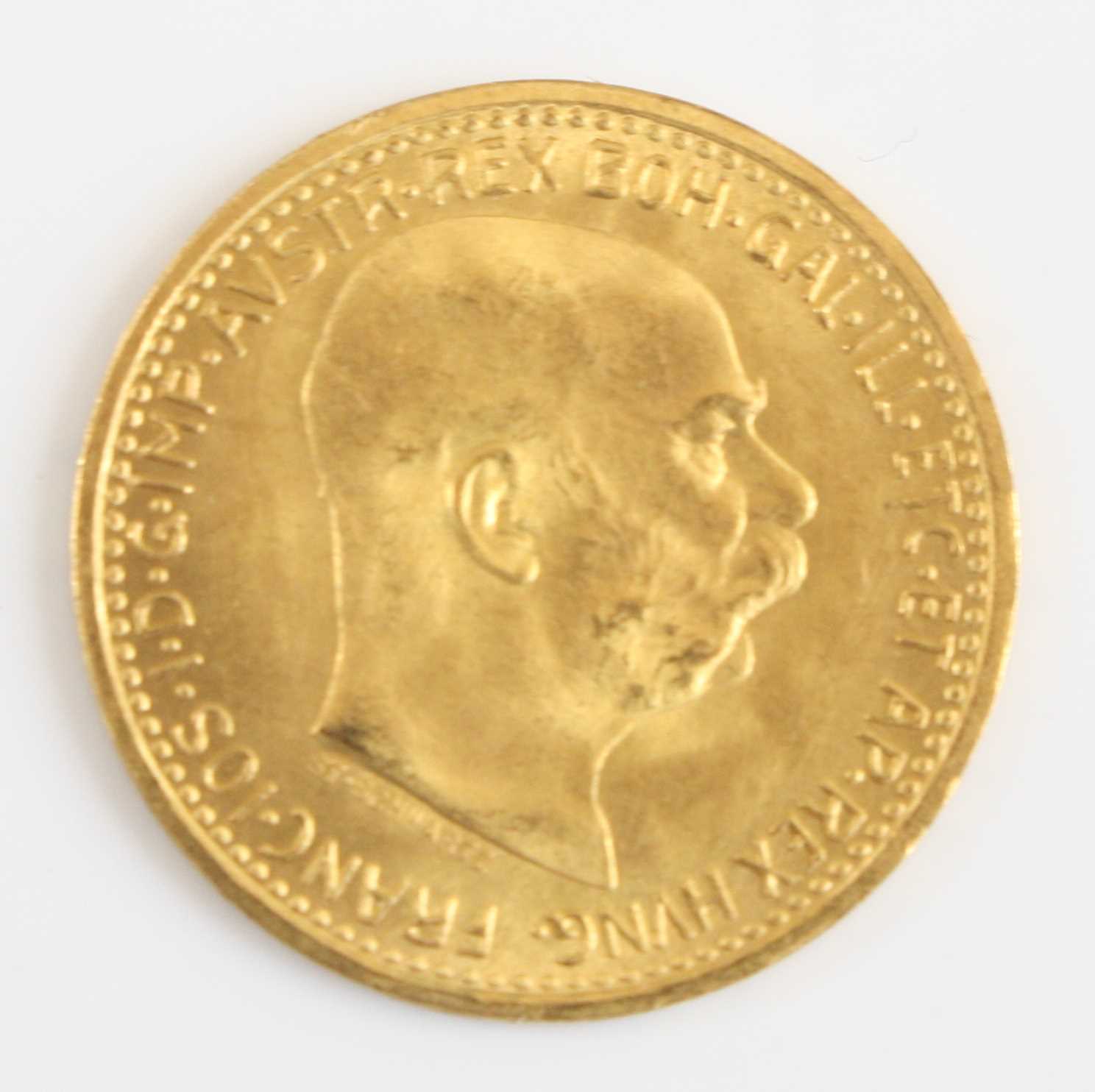 Lot 2230 - Austrian Empire, 1912 gold 10 Corona, obv:...