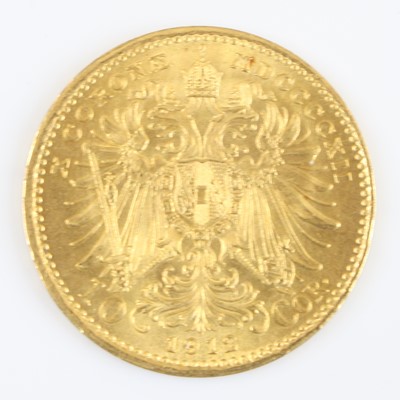 Lot 2230 - Austrian Empire, 1912 gold 10 Corona, obv:...