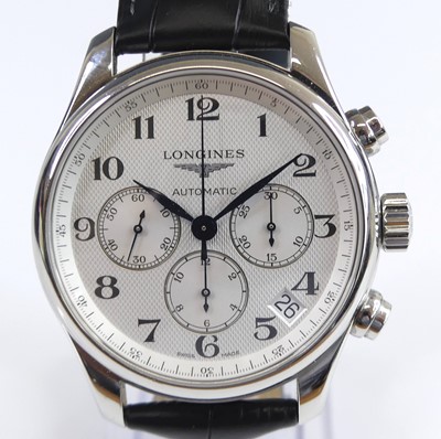 Lot 2776 - A gent's Longines Master Collection steel...
