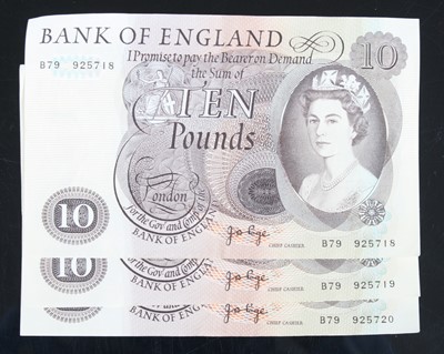 Lot 2377 - Great Britain, Bank of England, a consecutive...