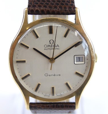 Lot 2780 - An Omega Geneve gent's 9ct gold cased...