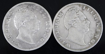 Lot 2398 - British India, 1835 one rupee, obv: William IV...