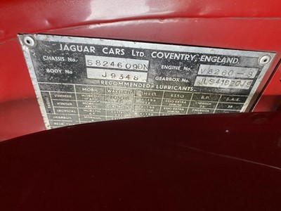 Lot 2906 - A 1958 Jaguar XK150 3.4 FHC Reg No. 656CHY...