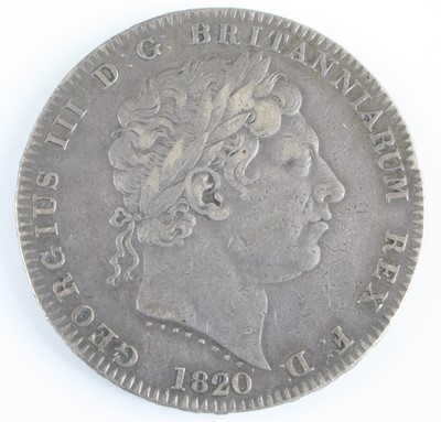 Lot 2471 - Great Britain, 1820 crown, George III laureate...