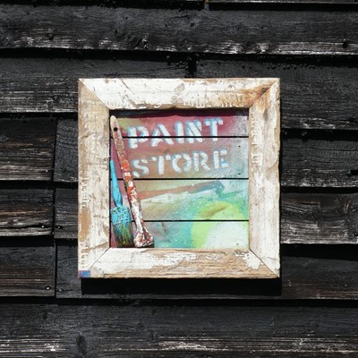 Lot 64 - Fionn Arnett - Paint Store, painted driftwood,...