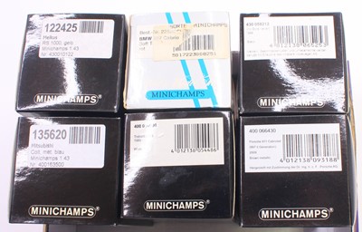 Lot 777 - Minichamps 1/43 scale 6 diecast cars to...
