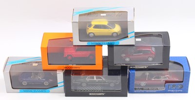 Lot 780 - One tray of 6 Minichamps 1/43 scale diecast...