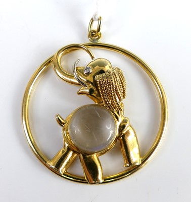 Lot 2786 - Gabriel Lucas - a yellow metal elephant...