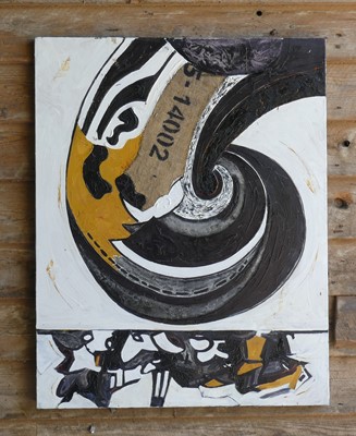 Lot 132 - Peter Jackson (1930-2019) - Wave I, oil and...