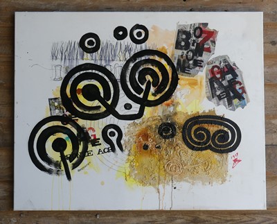 Lot 129 - Peter Jackson (1930-2019) - Bronze Age, oil...
