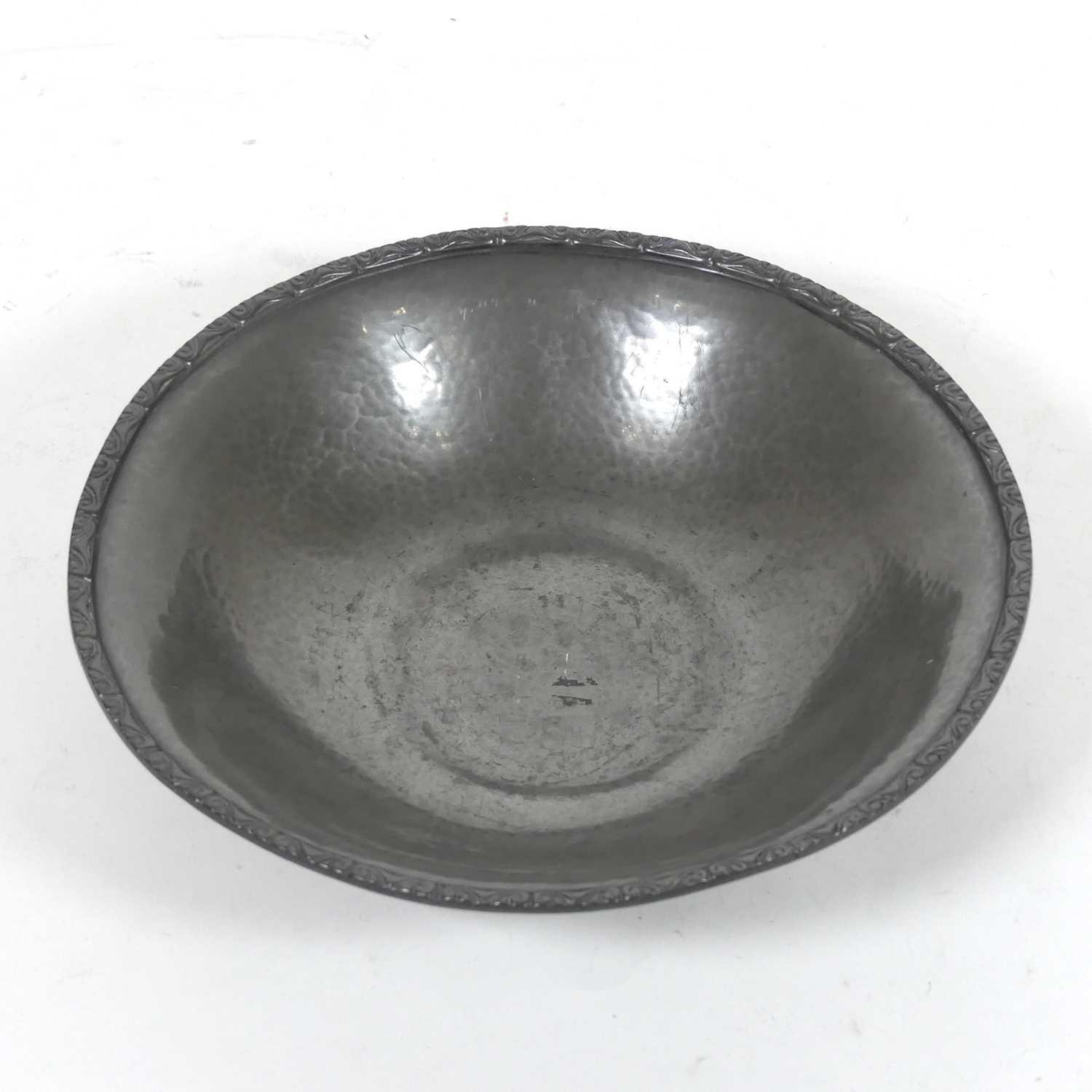 Lot 35 - A Liberty & Co Tudric pewter bowl, No.01354,...