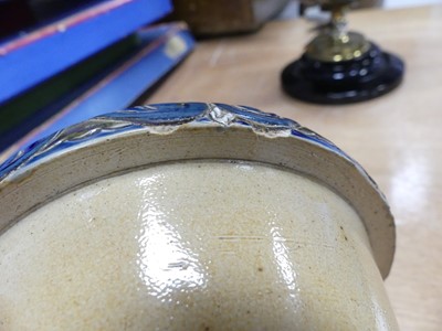 Lot 37 - A Doulton Lambeth stoneware oil lamp base,...