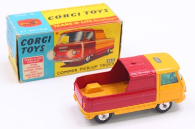 Lot 1368 - Corgi Toys No. 465 Commer Pick-Up truck, red...