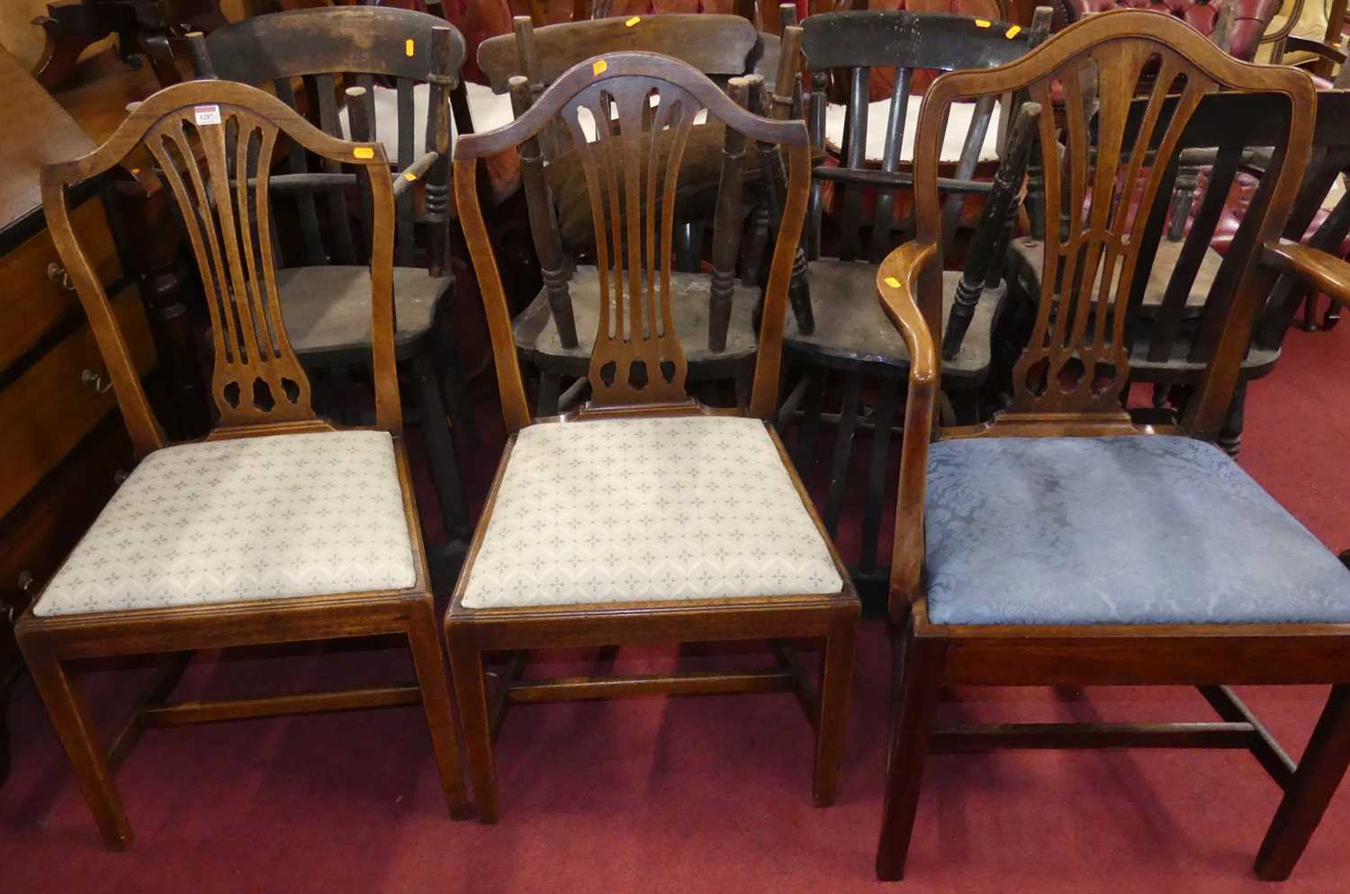 Lot 1287 - A collection of three 19th century mahogany...