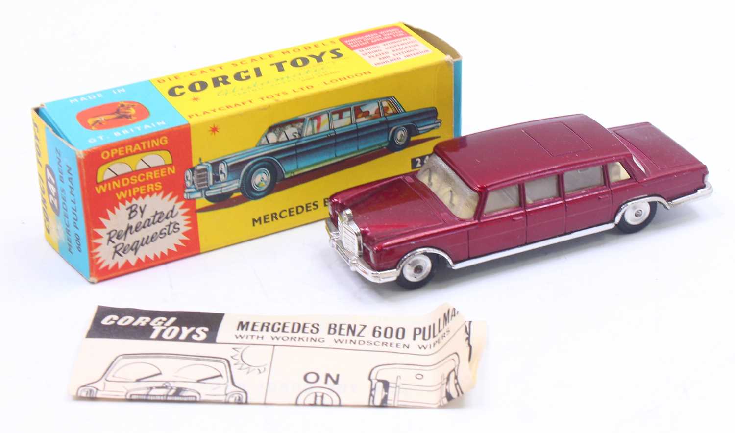 Lot 1378 - Corgi Toys No. 247 Mercedes Benz 600 Pullman...