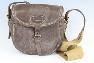 Lot 3529 - A 20th century brown leather cartridge bag,...