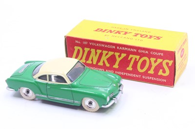 Lot 1058 - Dinky Toys 187 VW Karmann Ghia Coupe in green...