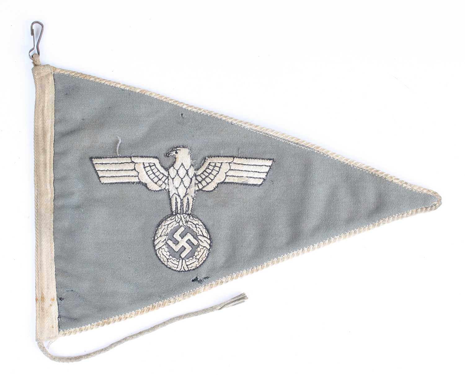 Lot 3035 - German Third Reich Army Staff Car Pennant, of...
