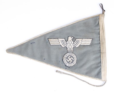 Lot 3035 - German Third Reich Army Staff Car Pennant, of...