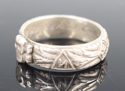 Lot 3040 - A German SS Ehrenring (Honour ring), made of...