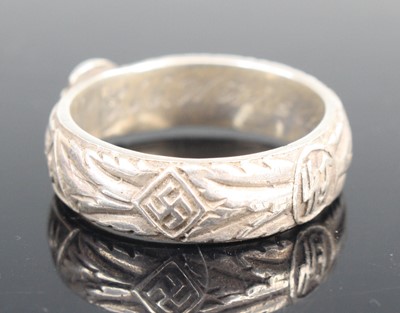 Lot 3040 - A German SS Ehrenring (Honour ring), made of...