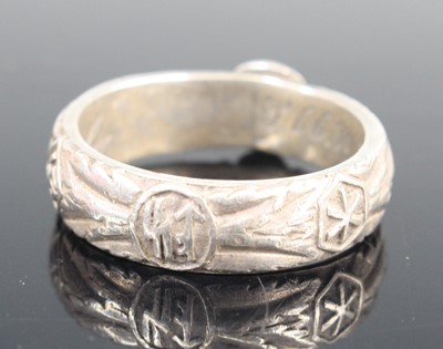 Lot 3040 - A German SS Ehrenring (Honour ring), made of...