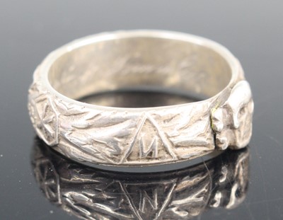 Lot 3040 - A German SS Ehrenring (Honour ring), made of...