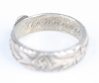 Lot 3040 - A German SS Ehrenring (Honour ring), made of...