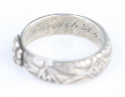 Lot 3040 - A German SS Ehrenring (Honour ring), made of...