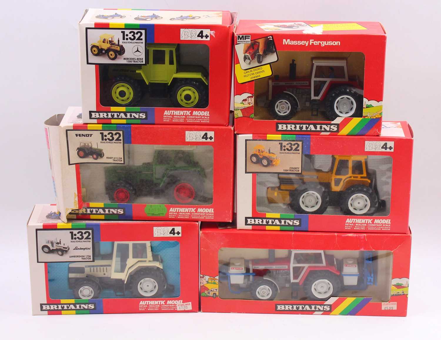 Lot 1918 - Britains 1/32 scale group of six farming...