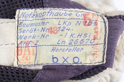 Lot 3100 - A German Third Reich Luftwaffe Netzkopfhaube...