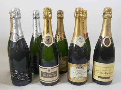 Lot 1139 - Nicholas Feuillatte NV brut champagne, one...