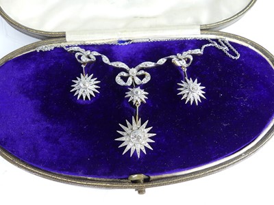 Lot 2130 - A yellow and white metal diamond articulated...