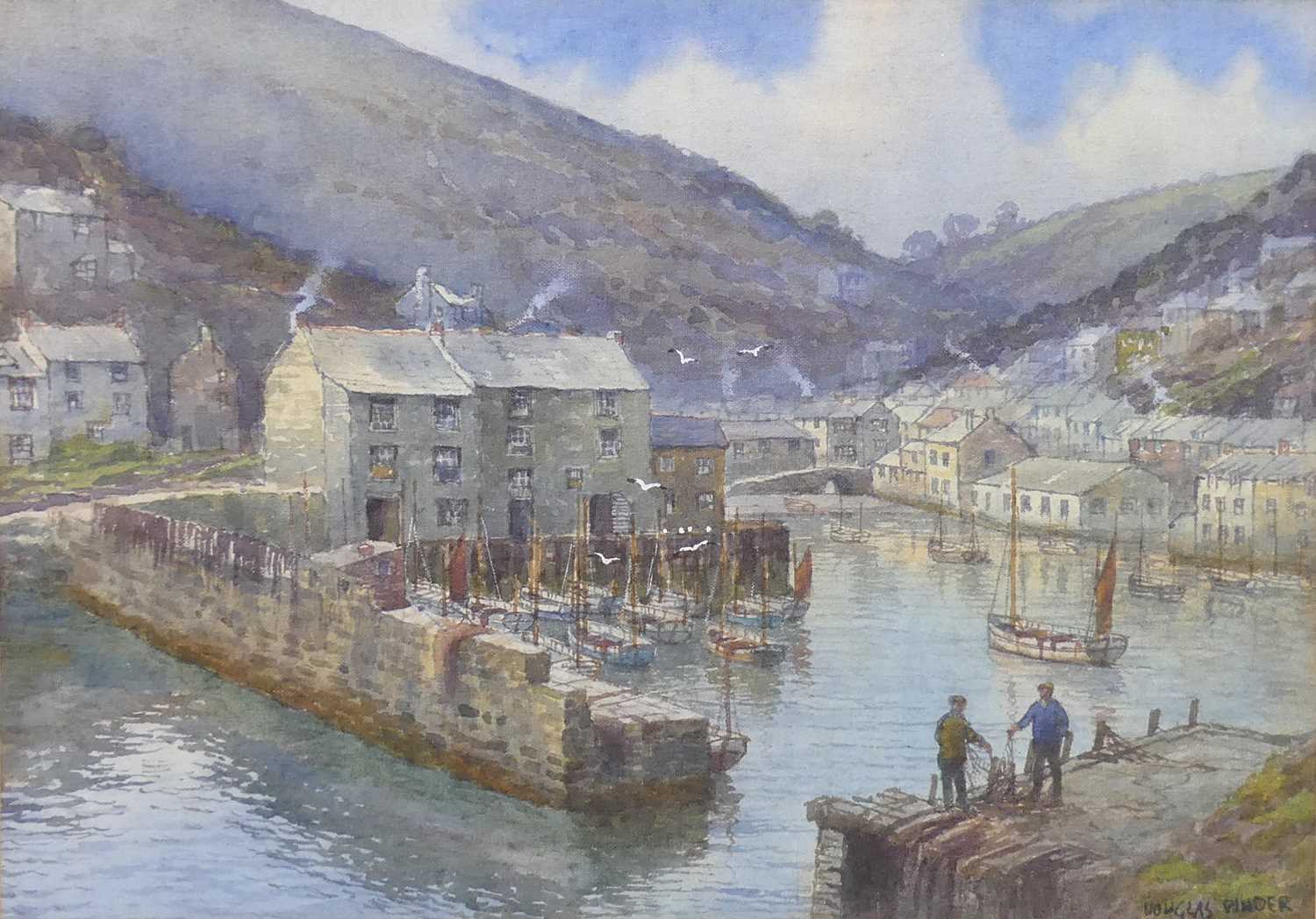 Lot 247 - Douglas Houzen Pinder (1886-1949) - Polperro...