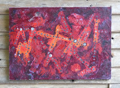 Lot 194 - Peter Jackson (1930-2019) - Encaustic I, mixed-...