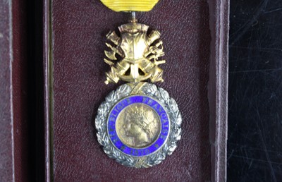 Lot 3174 - A WW I French Medaille Militaire, in original...