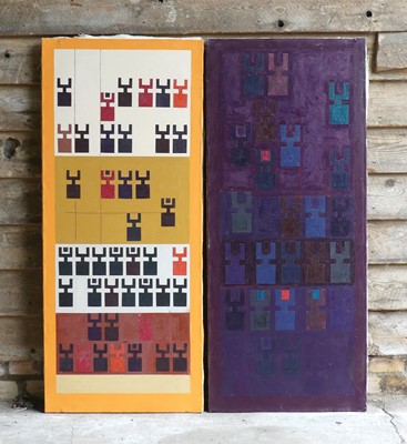 Lot 180 - Peter Jackson (1930-2019) - Pair; Geometric...