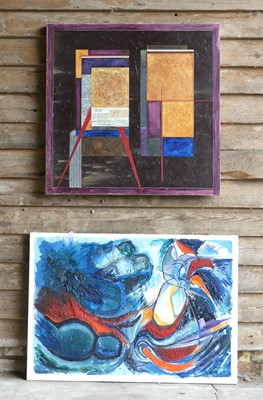 Lot 56 - Peter Jackson (1930-2019) - Two Forms, oil on...