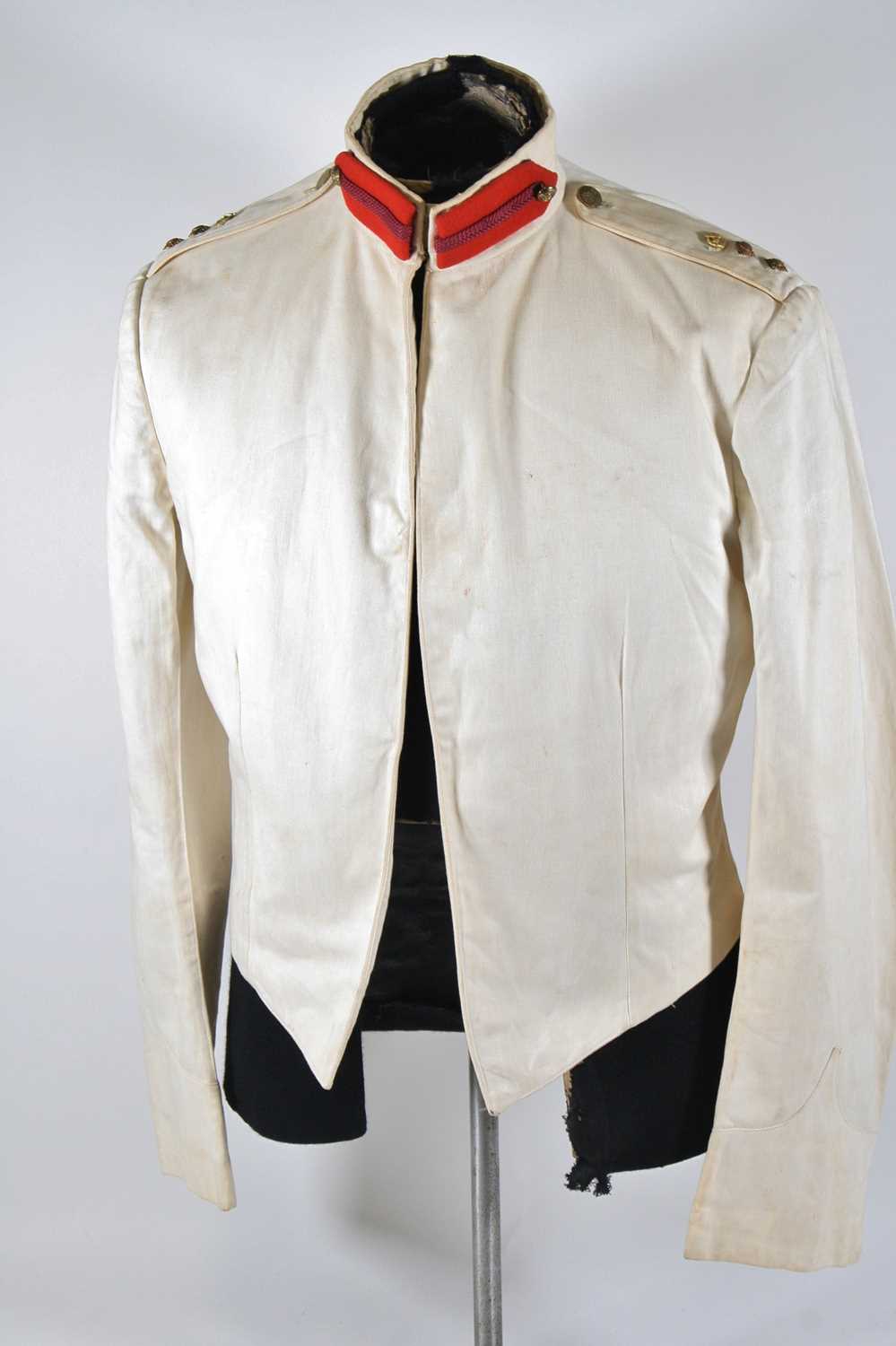 Lot 3201 - A collection of British Army dress uniform to...