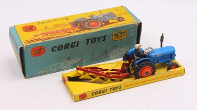 Lot 1433 - Corgi Toys Gift Set 18 Ford Tractor and plough...