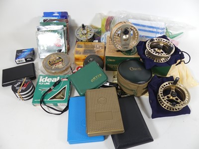 Lot 3547 - An Orvis Battenkill Large Arbor reel together...