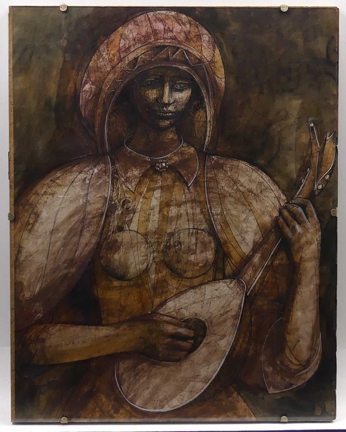 Lot 316 - Peter Nuttall (1943-2011) - Woman playing a...