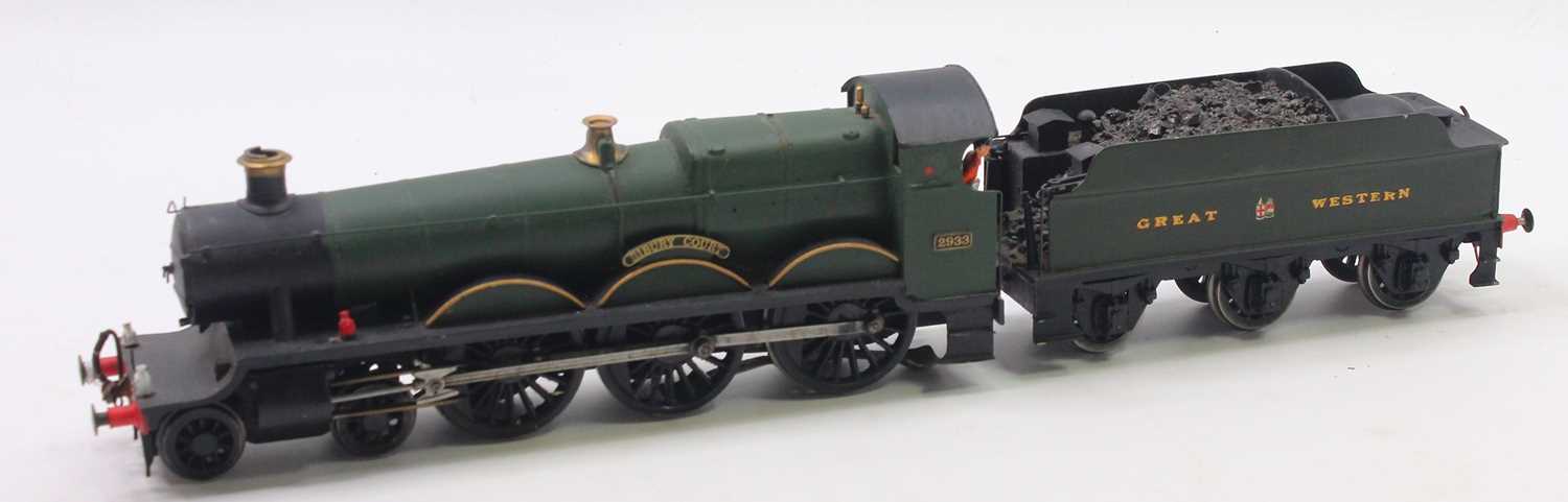 Lot 185 - Coarse scale 0-gaue probably kit built GWR...