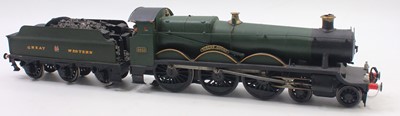 Lot 185 - Coarse scale 0-gaue probably kit built GWR...