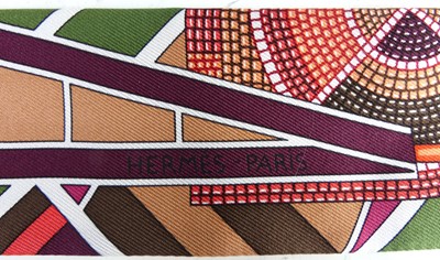 Lot 146 - Hermès - a Twilly silk scarf, bright colour...